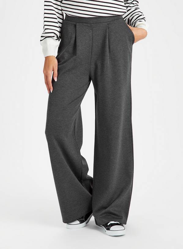 Dark grey sale wide leg trousers